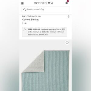 RISE LITTLE EARTHLING

Quilted Blanket